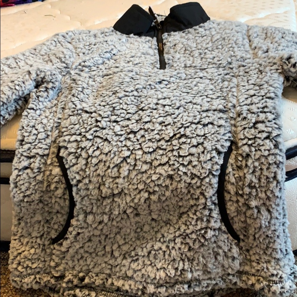 Zip Sherpa hoodie